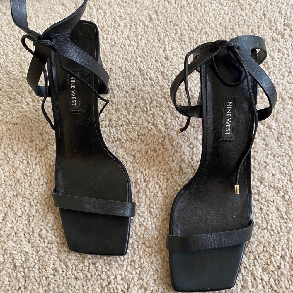 Nine West square toe heels